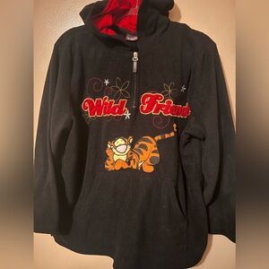 Wild friend Disney vintage tigger fleece size plus small pullover hoodie jacket
